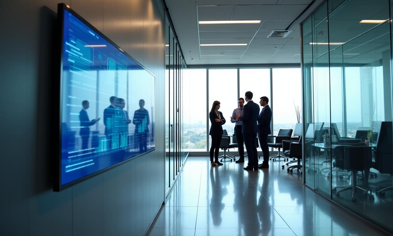 Modern professional data analytics office in the UK